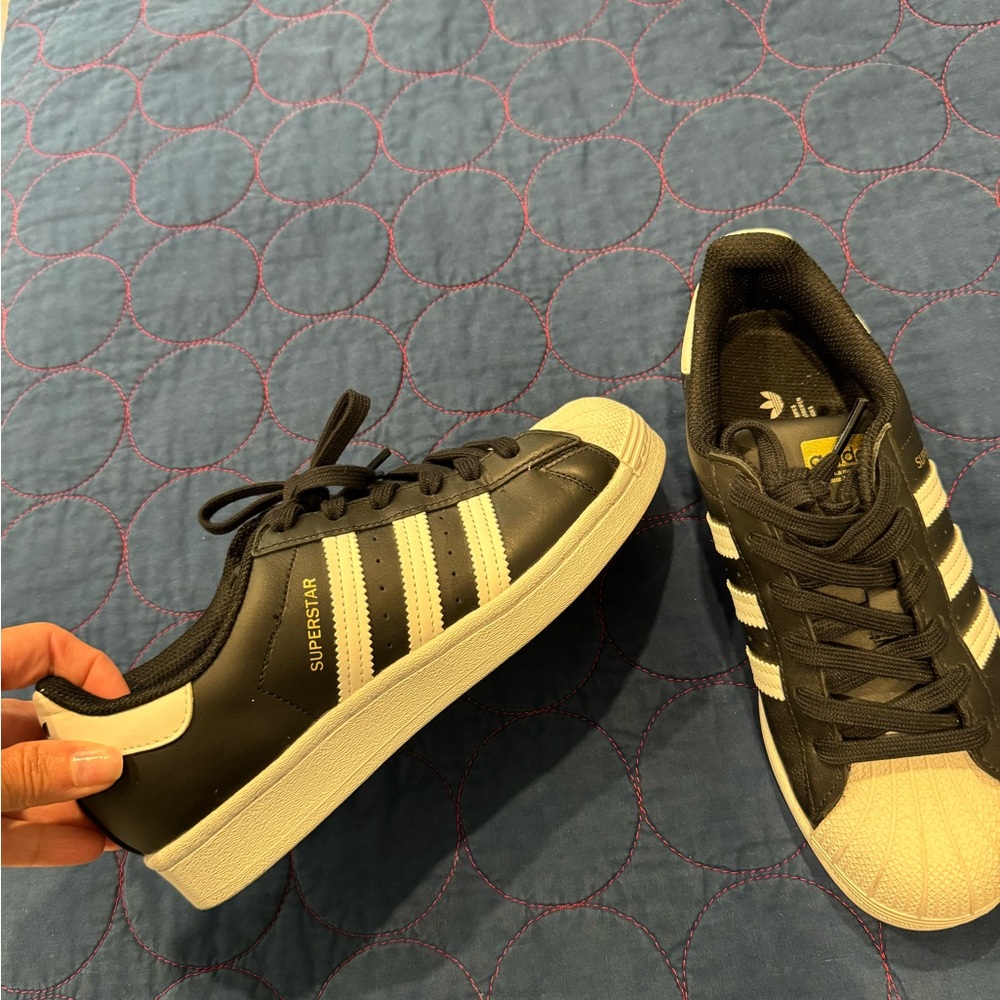Adidas Superstar Black White Sneakers